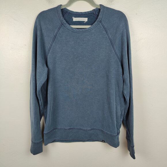 Outerknown‎ Sur Sweatshirt Mens Small Admiral Blue Organic Cotton Hemp Pullover - Picture 1 of 10